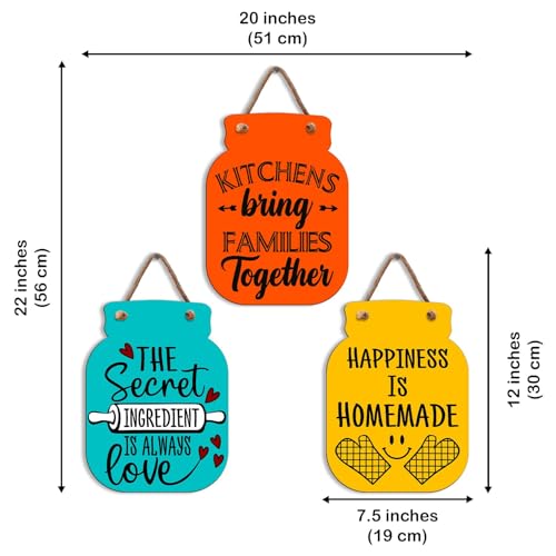 Image of Zesta Wooden Wall Hanging Decorative Items /Hanging Home Wall Decor Items /MDF Decoration Items for Home /Cute Wall Art For Living Room /Home Decor Items Living Room (JAR-08)