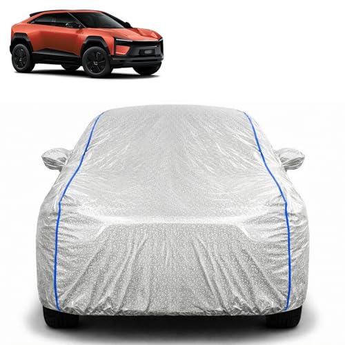 Image of Waterproof Car Cover for Mahindra BE 6 | All Weather Protection | UV Resistant & Dustproof | Soft Cotton Lining to Prevent Scratches | Triple Stitched with Mirror Pockets & Elastic Hem