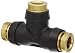 Legris 3104 60 00DOT Nylon Push-To-Connect Fitting, Complies with DOT, Union Tee, 3/8" Tube OD