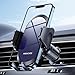 Miracase 2026 Car Phone Holder, Stable Double Steel-Hook Air Vent Car Phone Mount Cradle 360°Rotation, One Button Release Mobile Phone Holder for iPhone, Galaxy, All 4.0''-7'' Smartphones