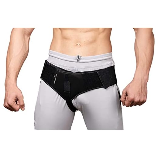 Wonder Care-Single Left/Right Inguinal Hernia Belt for Men Support Brace - Truss Brace with 1 Removable Compression pad and Adjustable Groin Strap- Comfort Truss Hernia Belt - XL