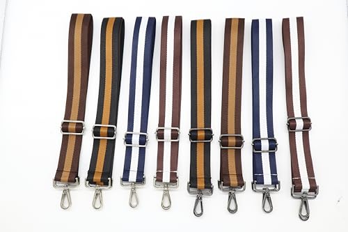 Image of Purse Strap Gold Hardware Replacement Crossbody Bag Strap, Wide Adjustable Shoulder Strap