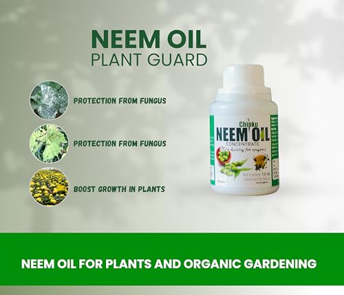 Image of B natural Pure Cold Pressed Water Soluble Neem Oil 100ml Pack of 2 With Free Spray Gun Concentrate For Plants &Garden For Indoor &Outdoor Removes Aphids Fungus For Making 40 Neem Spray Bottles