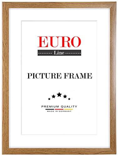 euroline35 fotos a escala para 12 cm x 10 – 150 cm imágenes, marco de madera MDF Medida Incluye entspiegeltem acrílico cristal y DM posterior, marco ancho: 35 mm, madera, marrón roble, 12 x 76 cm Bildmaß