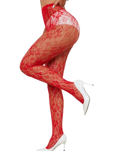 Lace Tights Lace Stockings Sunflower Fishnet Stockings for Women Leggings Floral Pantyhose