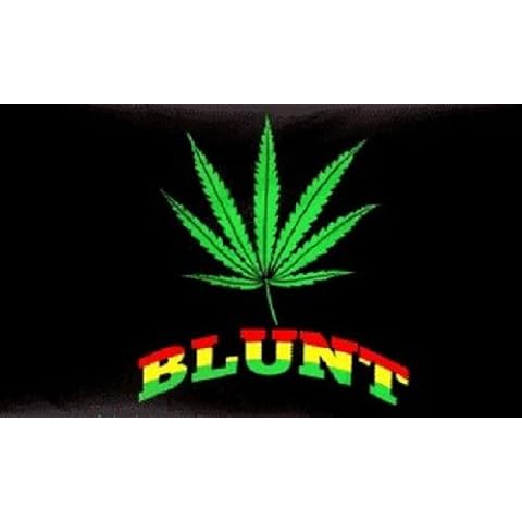 Home and Holiday Flags Marijuana Blunt Flag Pot Party Banner Weed Hippie Pennant 3x5 Cover