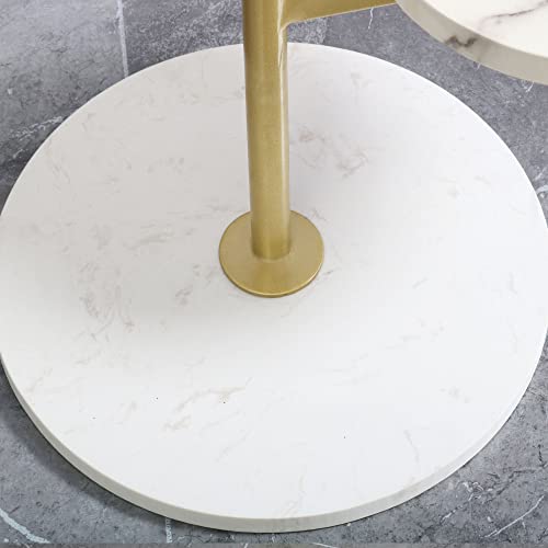 Hainarvers Gold Metal Plant Stand Indoor Outdoor, Marble 3Tier H35Inch Tall Planter Stand Corner Flower Pot Holder Multiple Shelves Plant Display For Patio Garden Living Room（3Tier Gold） #TOP5