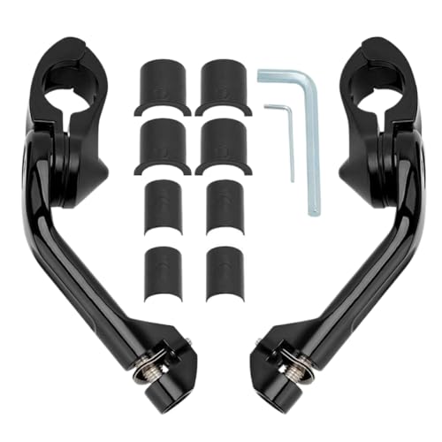 Support de repose-pieds de moto contre la fatigue pour crash bar 32mm noir