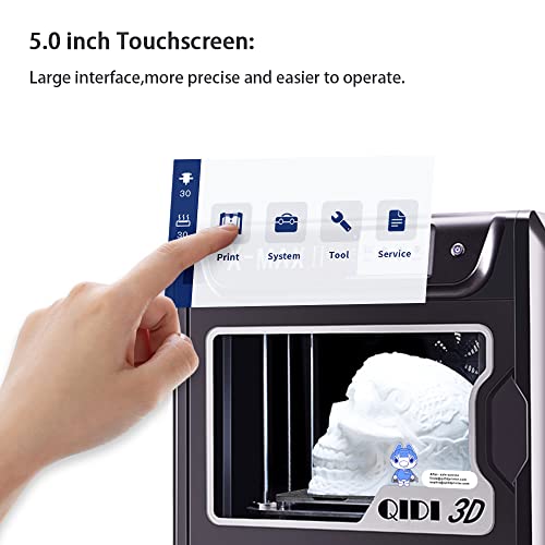 QIDI TECH X-MAX Ⅱ 3D-Drucker,neues Upgrade,intelligente Industriequalität,5-Zoll-Touchscreen, WiFi-Funktion, hochpräzises Drucken mit ABS, PLA, TPU, flexiblem Filament, große Druckgröße 300x250x300mm – Bild 7