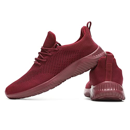 Image of Wrezatro Men's Slip on Walking Shoes Ultra Light Breathable Non Slip Running Shoes Casual Fashion Sneakers Mesh Workout Sports