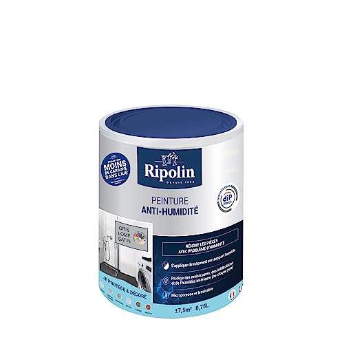 RIPOLIN Peinture Anti-Humidité 0,75L Gris Lome