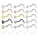 La joyería se puede usar para Nariz, septum,Labio,Cartílago Pendientes Aros.