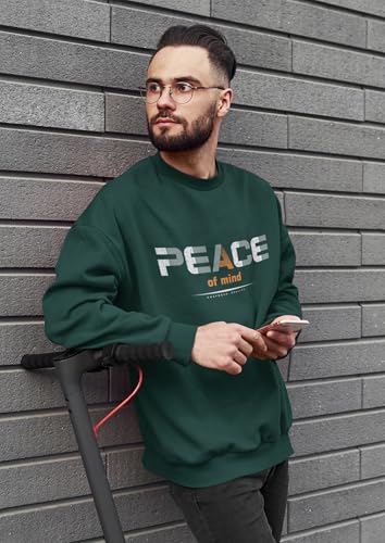 Image of Men Regular Fit Crew-Neck Sweatshirt