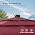 HOMPUS 11FT 3 Tiers Solar LED Patio Umbrella for Outside, Outdoor Market Umbrella with Push Button Tilt, Pool Umbrella w 40 LEDs for Backyard, Deck, Garden, Burgundy