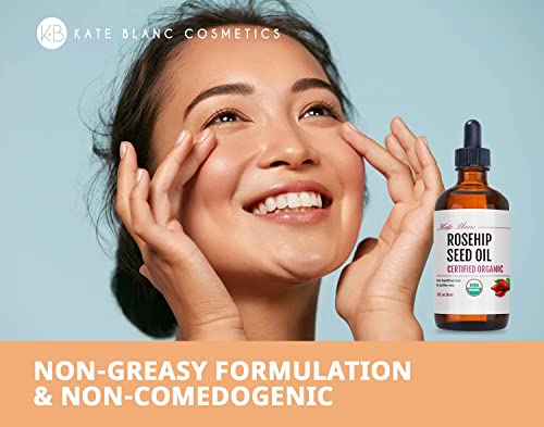 Kate Blanc Cosmetics 197 Rosehip Oil For Face & Skin (1Oz, Organic, Pure, Cold Pressed) Rosehip Seed Face Oil For Facial & Gua Sha Massage thumb #4
