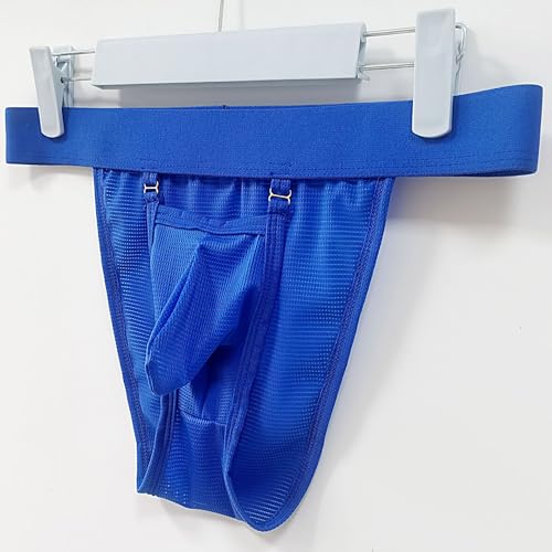 Evankin Men's personalized striped breathable U-shaped convex low waist bikini pants with exposed buttocks3