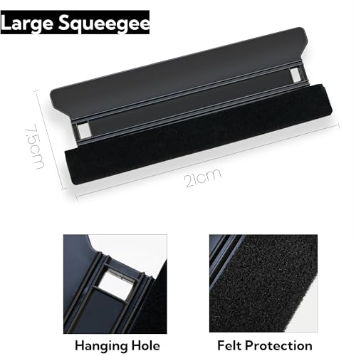 Wallpaper and Vinyl Wrap Installation Tool Kit - Includes 4inch & 8inch Felt Edge Squeegees, Trimmer Tool, for Window Tint, Stickers, Protective Films, Transfer Film, Signboards