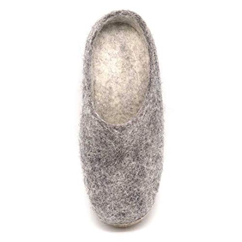 Image of Nootkas Felted Merino Wool 'Astoria' Mule House Slipper for Men and Women