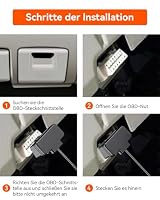 VANTRUE OBD-II Hardwire Kit mit Display für Dashcams, USB-C OBD Stromkabel 12–24V, 3-Stufen-Niederspannungsschutz 11.6V/12V/12.4V, 23.6V/24V/24.4V, Echtzeit-Spannungsanzeige, 24H Parkmodus, 4 m – Ansicht 5