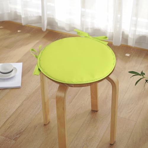 Coussin de jardin lavable et confortable lot de 4 rond vert menthe - 5