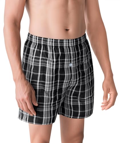 MOACC M Boxers for Men - Men's 100% Cotton Boxer Briefs Underwear Premium Quality Shorts