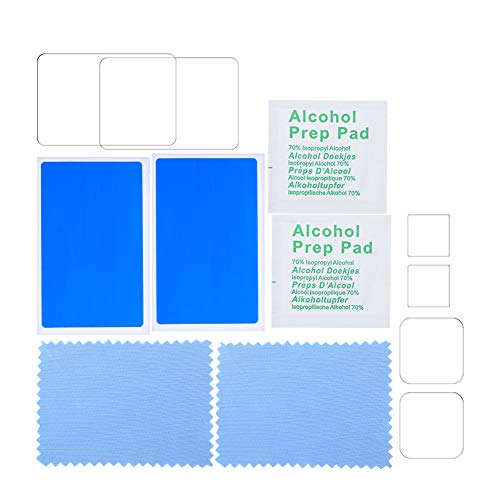 Rankomu Película templada para cámara de acción Hero8 negra, película protectora antihuellas, protección de pantalla de lente de cámara deportiva, fácil instalación, diseño