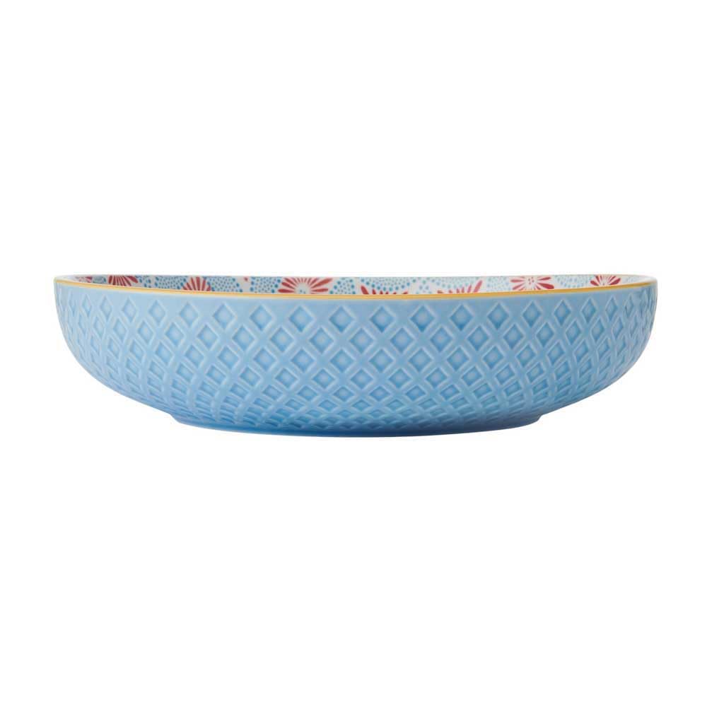 Mikasa Schale aus Steingut, Mosaik, 21 cm, Blau