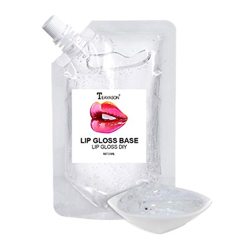 Eakroo Moisturize Lip Gloss Base, Lip Gloss Base Oil Material Lip Makeup Primers, Non-Stick Lipstick Primer for DIY Handmade Lip Balms Lip Gloss - 80ml (Moisturize)