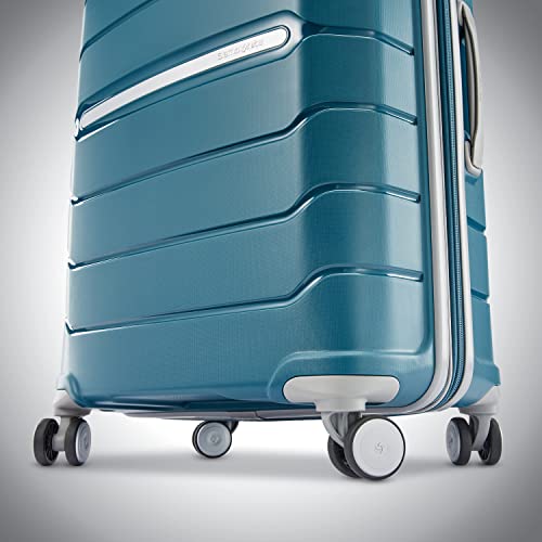 Image of Samsonite Freeform Hardside Expandable with Double Spinner Wheels, Dark Teal, Carry-on Spinner, Freeform Hardside Expandable Luggage With Spinners