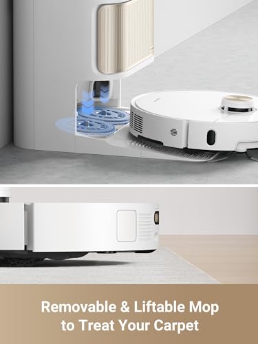Image of dreame L40 Ultra Robot Vacuum Cleaner with Mop, 11000 Pa, 65C Hot Water Auto Mop Washing & Drying, Extendable and Liftable Side Brush, Automatic Emptying, App & Voice Control