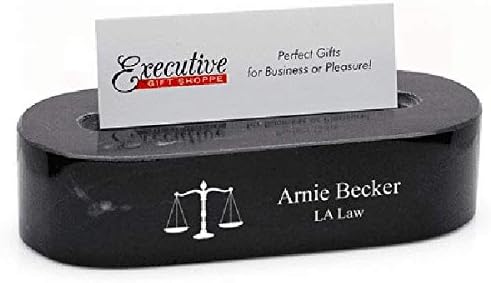 Tarjetero ovalado de escritorio para abogados