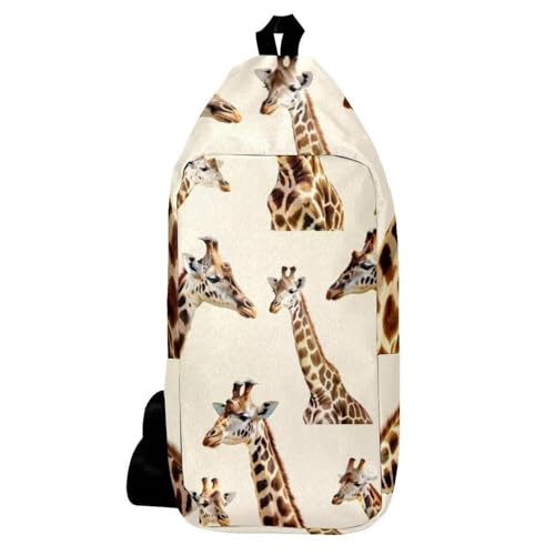 Mochila bandolera de jirafa bolsa cruzada multicolor de 36cm para viajes