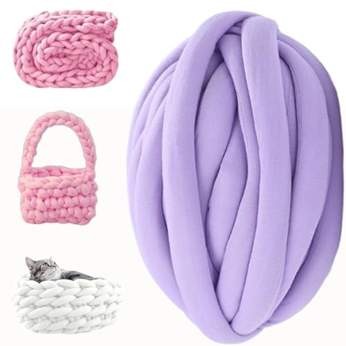 JACOJE Arm Knitting Yarn 250g× 1,2?5?10, Chunky Yarn for Crochet Soft Thick Yarn Washable Blanket Yarn for Pet Bed Sofa Blanket, Arm Knitting Yarn Thick Yarn(F10,2 roll(500g))