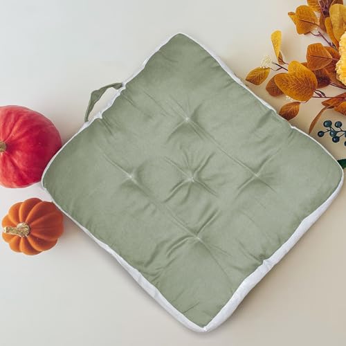Image of Pet Bed| Dog for Bed, 100% Cotton Comfortable Durable Both Sides usable Square Shape with Handle and Dry Clean Pet Bed | Cat Bed | Puppy Bed |Small Dog Bed for Cats Puppies -Size- (45 x 45cm) (Green)
