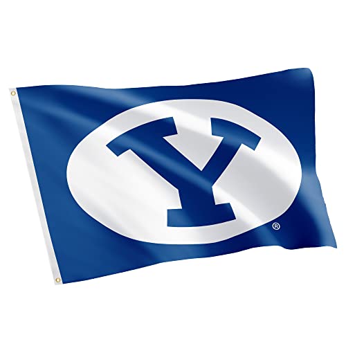 Desert Cactus Brigham Young University BYU Flag - 3 x 5 Feet Cougars Banner, Indoor/Outdoor Durable Fabric, 100% Polyester Design (Style J)