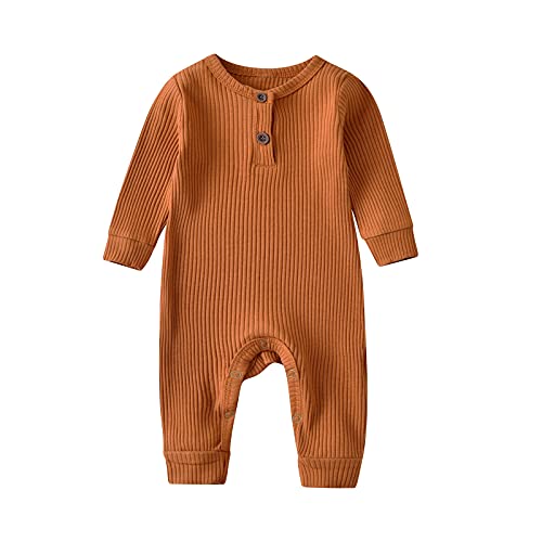 Joy Duck Baby Boy Girl 2 Pack Solid Romper Short/Long Sleeve One Piece Jumpsuits Clothes Sets  thumb #2