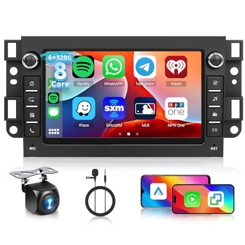 Autoradio Android CarPlay sans Fil 8 Cœurs Écran Tactile GPS DSP Bluetooth