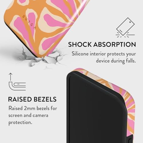 BURGA Phone Case for iPhone 15 - Cute, Trendy, Aesthetic, Pattern Phone Cover, Hard Shell Protection - fits Apple iPhone 15 Case for Women and Men