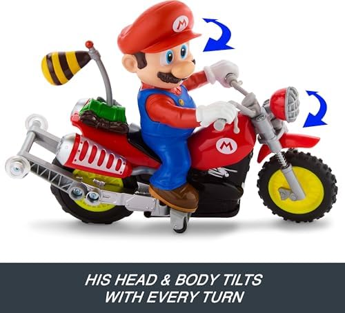 Hot Wheels Mario Wheelie Motocross RC, Remote-Controlled Battery-Powered Vehicle - 5