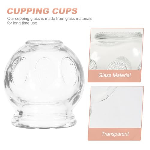 FOMIYES - 7 tazas de ventosa de vidrio para terapia de ventosas, uso doméstico, cuidado corporal seguro, fuerte adherencia, fácil limpieza, estilo aleatorio miniatura 4