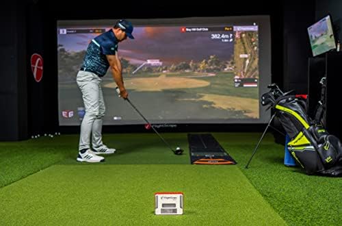 FlightScope Mevo+ GPS Launch Monitor and Golf Simulator | 20+ Swing Data Parameters with Multicam, 10 E6 Courses, 17 Practice Ranges and Games - for Indoor & Outdoor Use | Works with iOS and PC