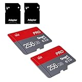 ZHSWEN Lot de 2 cartes mémoire micro, classe 10, avec adaptateur, pour smartphones/appareil photo/tablette
