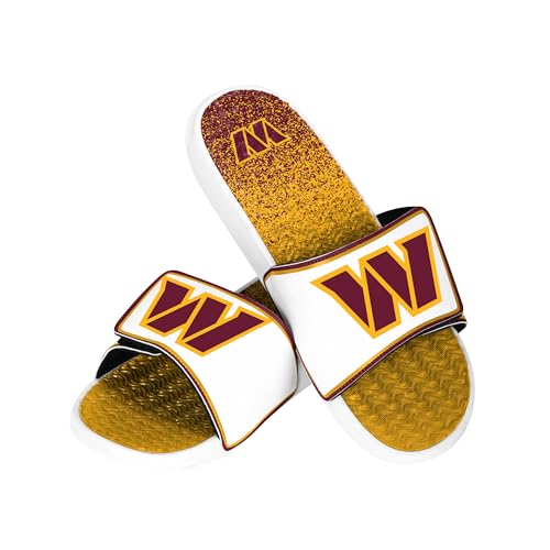Image of FOCO mens Nfl Primary Team Logo Gradient Gel Slide Sandals