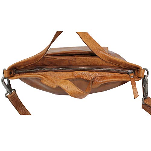 Bolsa Tote de Cuero Bianca para Mujer Color Cognac miniatura 5