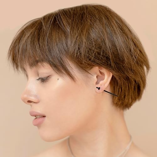 36pcs Ear Gauge Stretching Kit Silicone 14G-00G Gauges for Ears, Tapers, Tunnels & Plugs, Lightweight Acrylic Expanders, Body Piercing Jewelry Earring Gauging Set for Starter Beginner Men Women, Black4