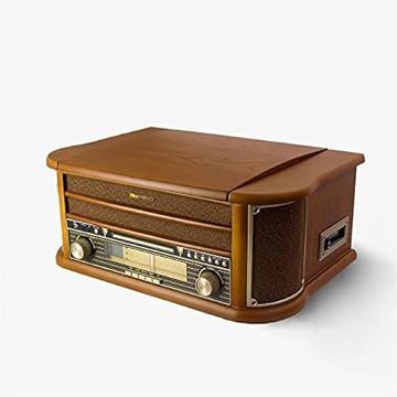 Vitrola Toca Discos, K7, CD, USB, FM e Bluetooth ObaVintage Bivolt Toca e Grava