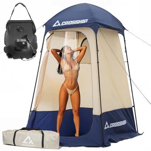 Camping Shower Tent - Outdoor Privacy Tent with Solar Shower Bag ...