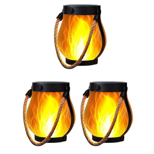 Lanterne solaire decoration jardin extérieure suspendue lot de 3