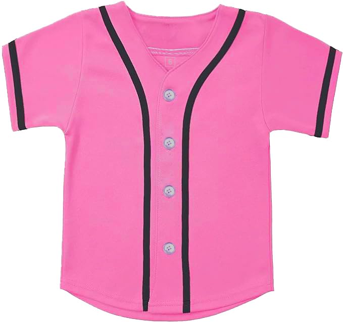 Sptehwsptehw Kids Baseball Jersey Button Down Hip Hop T Shirts