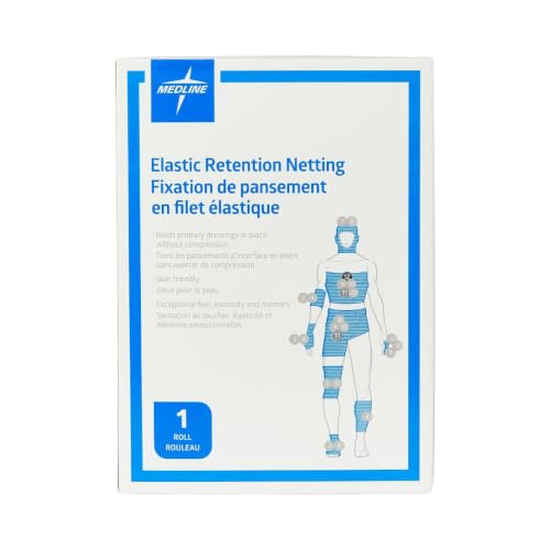 Image of Medline Stretch Tubular Elastic Dressing Retention Net, Size 11, ( inch x 25 yds), Ideal for Wound Care, Single Pack